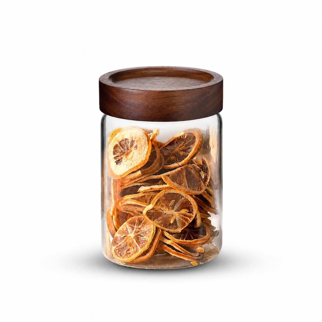 Glass Jars With Acacia Wooden Lid