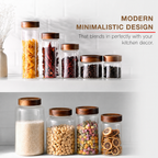 Glass Jars With Acacia Wooden Lid