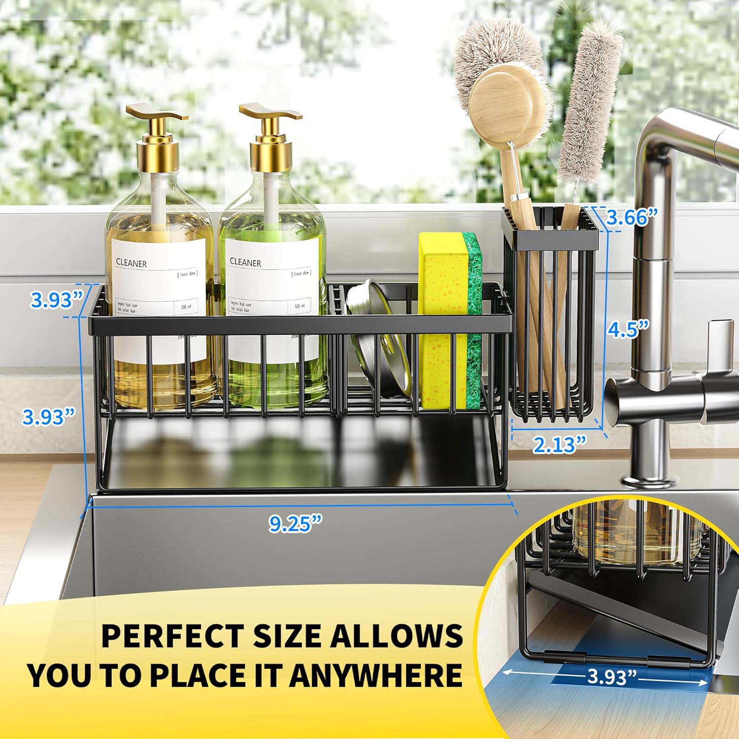 Self-Draining Sink Organizer