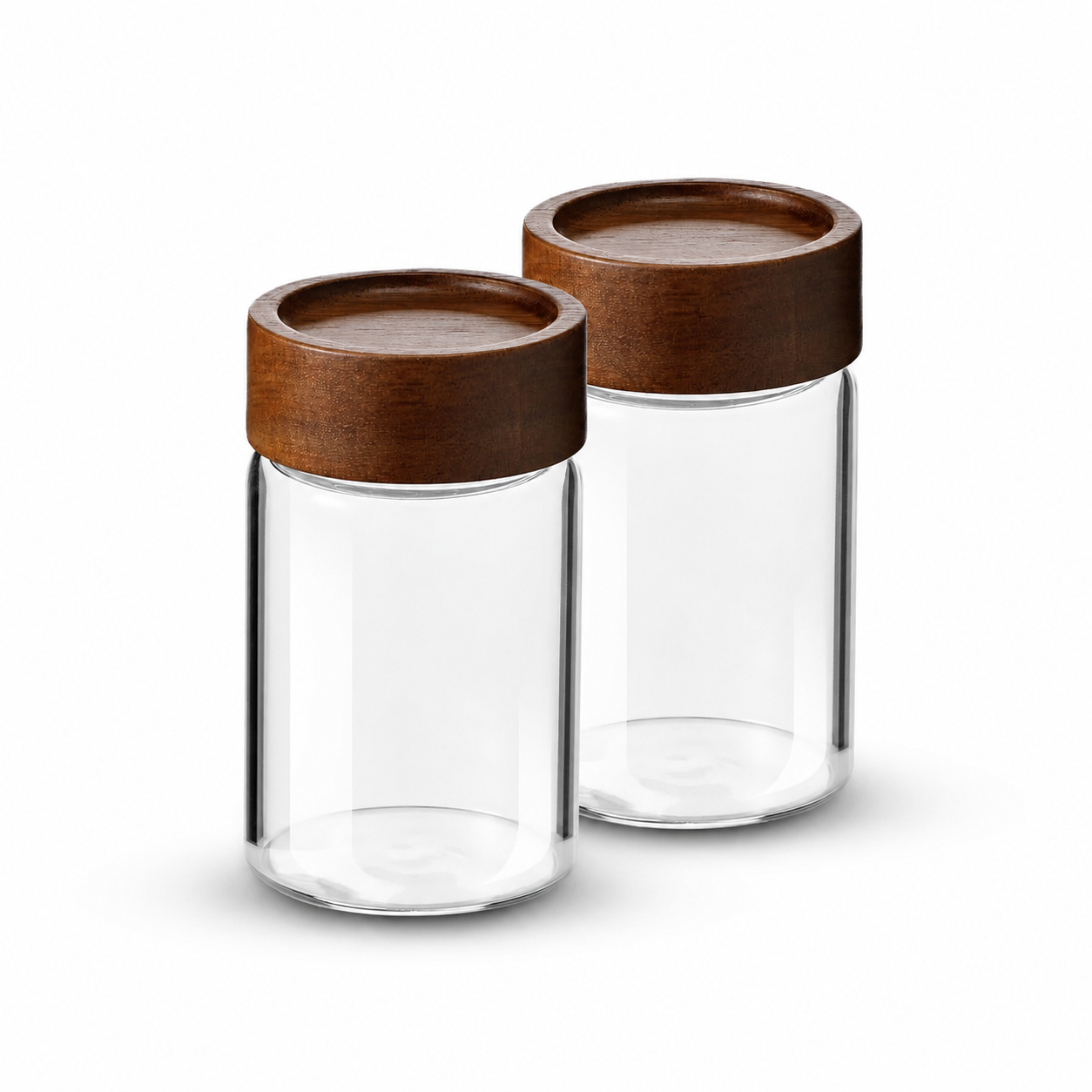 Glass Jars With Acacia Wooden Lid