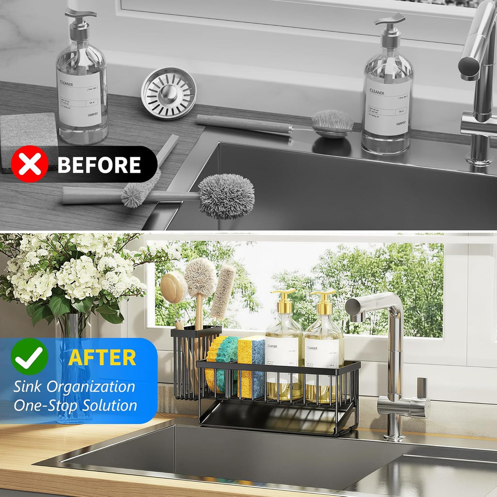 Self-Draining Sink Organizer