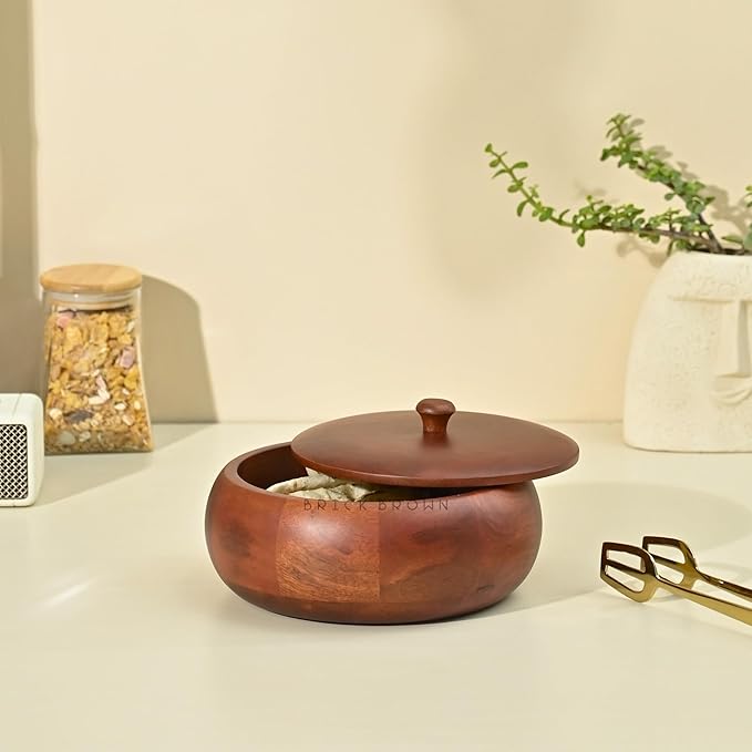 Mango Wood Wooden Roti Box