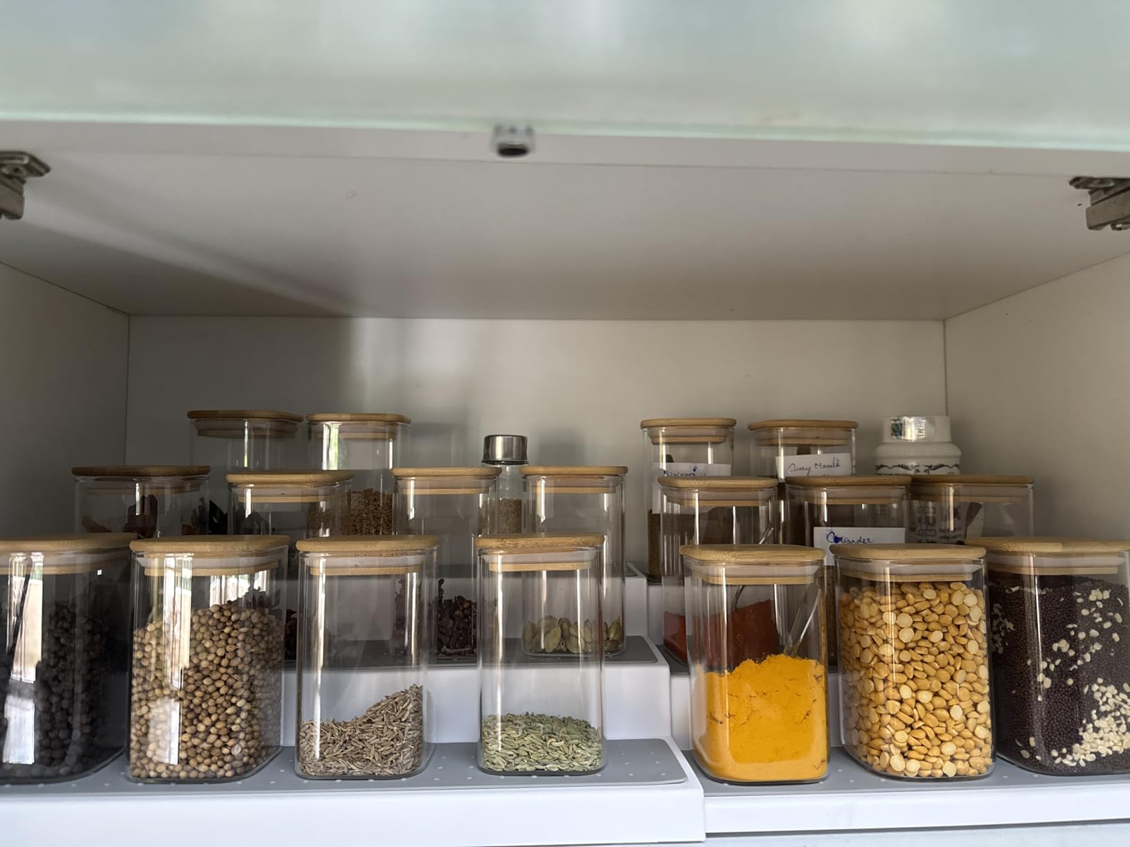 Spice Jars with Airtight Bamboo Lid | Seasoning Containers