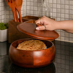 Mango Wood Wooden Roti Box
